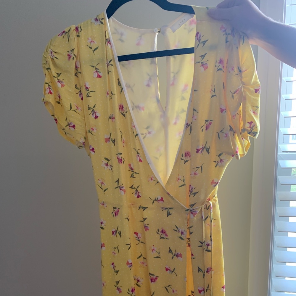 Floral wrap dress